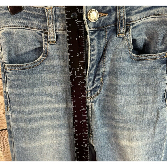 American Eagle Next Level Stretch Hi-Rise Jeggings Women's Size 4 Short Blue - Picture 6 of 12